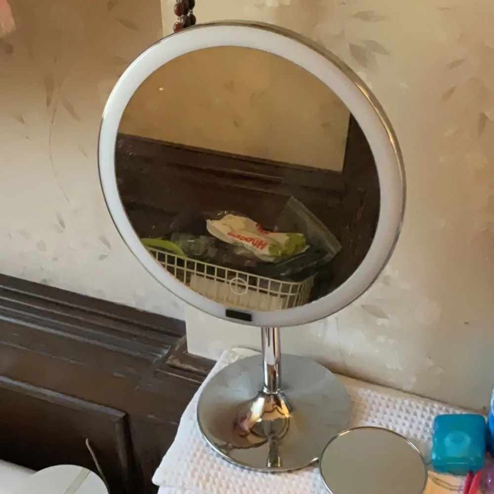 Elegant touch light up Silver Vanity Mirror